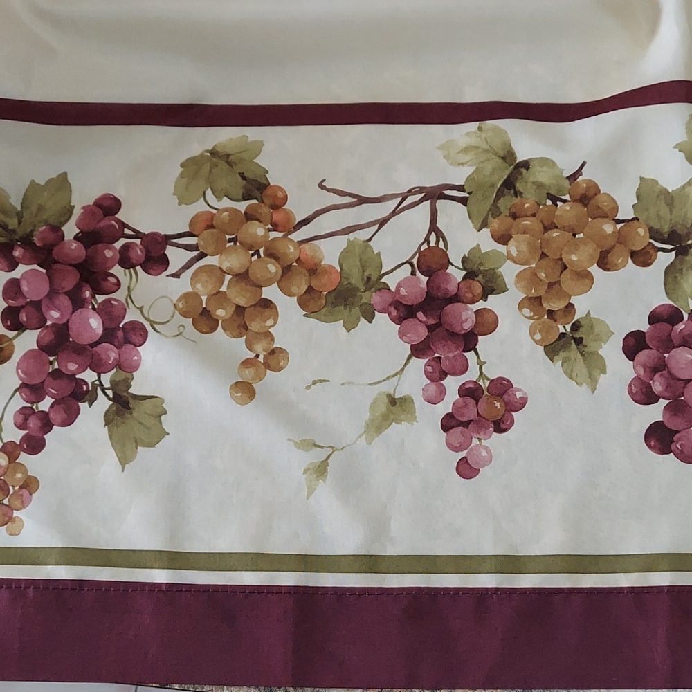 Rod Pocket Kitchen Curtain Set - Picture 6 of 7